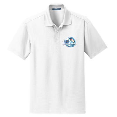 I Like Fishing And Maybe 3 People Dry Zone Grid Polo