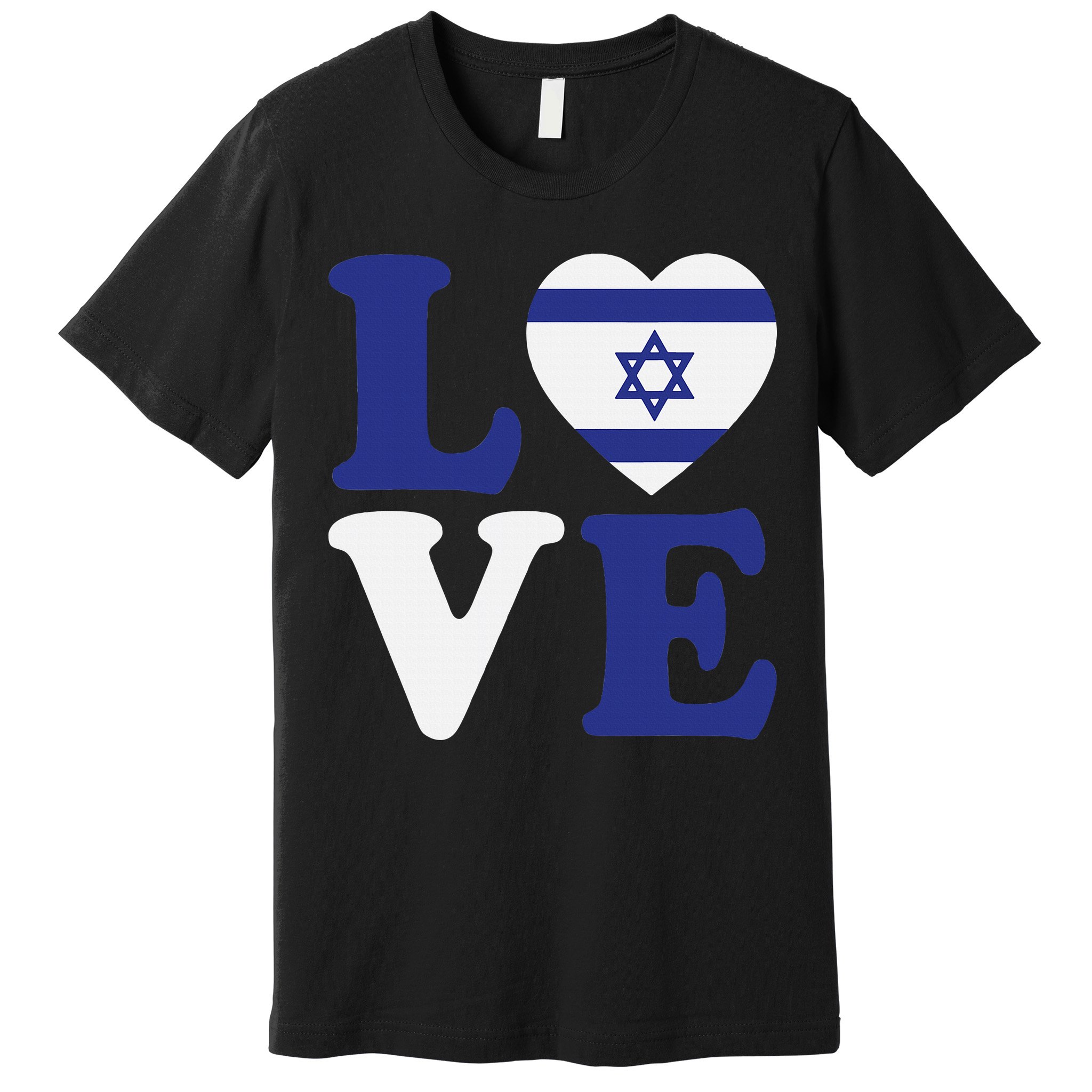 Israel Love Flag I Stand With Israel Heritage Israeli Flag Premium T-Shirt
