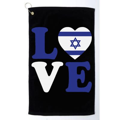 Israel Love Flag I Stand With Israel Heritage Israeli Flag Golf Towel