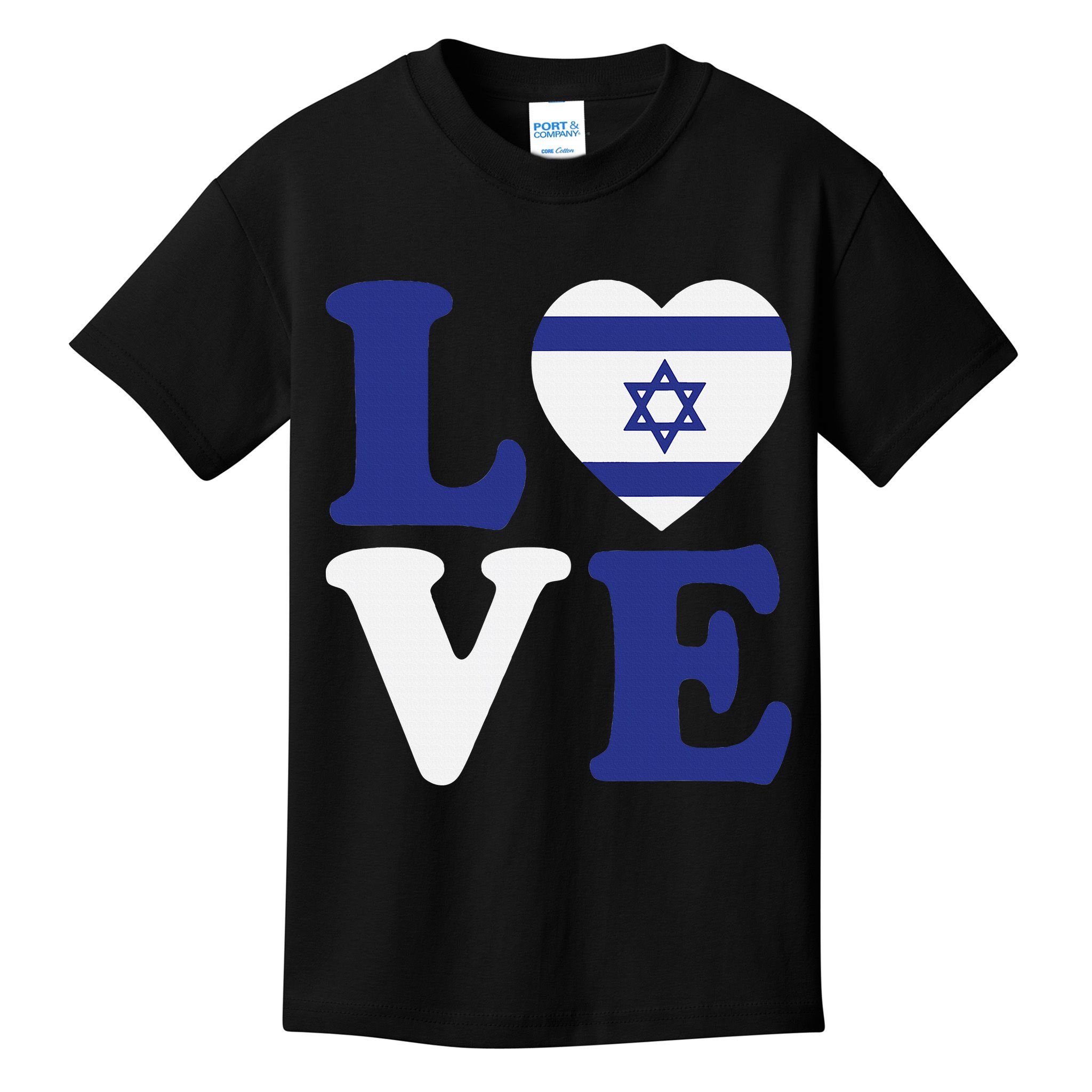 Israel Love Flag I Stand With Israel Heritage Israeli Flag Kids T-Shirt
