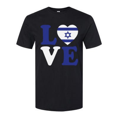 Israel Love Flag I Stand With Israel Heritage Israeli Flag Softstyle® CVC T-Shirt