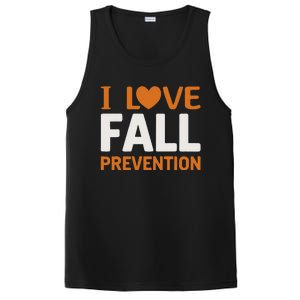 I Love Fall Prevention Fall Physical Therapy Minimalist PosiCharge Competitor Tank