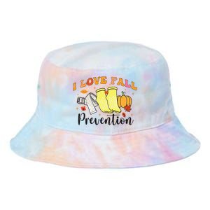 I Love Fall Prevention Tie Dye Newport Bucket Hat