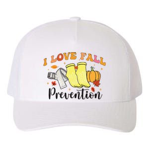 I Love Fall Prevention Yupoong Adult 5-Panel Trucker Hat