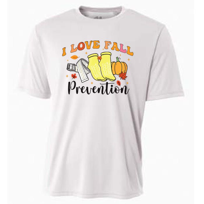 I Love Fall Prevention Cooling Performance Crew T-Shirt