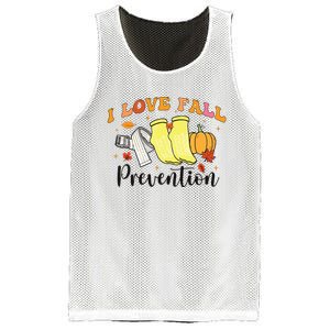 I Love Fall Prevention Mesh Reversible Basketball Jersey Tank