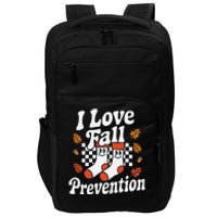 I Love Fall Prevention Socks Fall Physical Therapy Retro Impact Tech Backpack