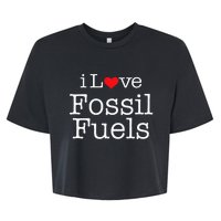 I Love Fossil Fuels Bella+Canvas Jersey Crop Tee