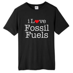 I Love Fossil Fuels Tall Fusion ChromaSoft Performance T-Shirt