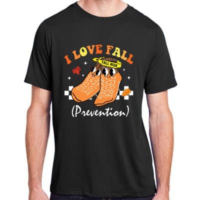 I Love Fall Prevention Fall Nurse Adult ChromaSoft Performance T-Shirt