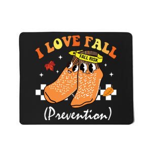 I Love Fall Prevention Fall Nurse Mousepad