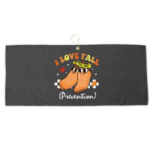 I Love Fall Prevention Fall Nurse Large Microfiber Waffle Golf Towel