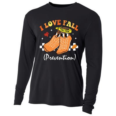 I Love Fall Prevention Fall Nurse Cooling Performance Long Sleeve Crew