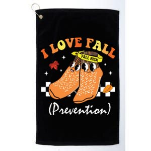 I Love Fall Prevention Fall Nurse Platinum Collection Golf Towel