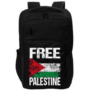 I Love Free Palestine Flag Save Gaza Strip Palestinian Impact Tech Backpack