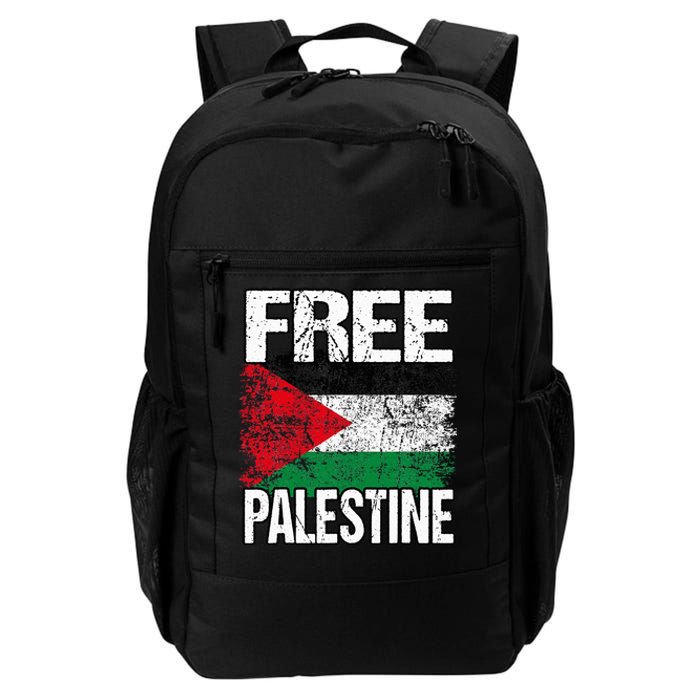 I Love Free Palestine Flag Save Gaza Strip Palestinian Daily Commute Backpack