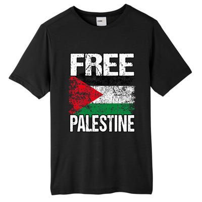 I Love Free Palestine Flag Save Gaza Strip Palestinian Tall Fusion ChromaSoft Performance T-Shirt