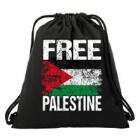 I Love Free Palestine Flag Save Gaza Strip Palestinian Drawstring Bag