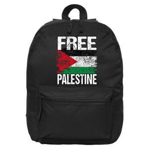 I Love Free Palestine Flag Save Gaza Strip Palestinian 16 in Basic Backpack