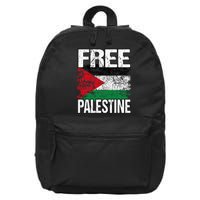 I Love Free Palestine Flag Save Gaza Strip Palestinian 16 in Basic Backpack