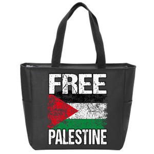 I Love Free Palestine Flag Save Gaza Strip Palestinian Zip Tote Bag