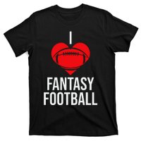 I Love Fantasy Football Graphic T-Shirt