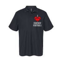 I Love Fantasy Football Graphic Softstyle Adult Sport Polo