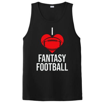 I Love Fantasy Football Graphic PosiCharge Competitor Tank