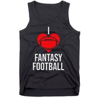 I Love Fantasy Football Graphic Tank Top