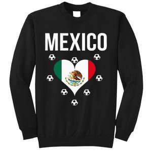 I Love Football Mexico Soccer Flag Ball Sweatshirt