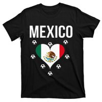 I Love Football Mexico Soccer Flag Ball T-Shirt