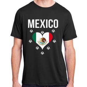 I Love Football Mexico Soccer Flag Ball Adult ChromaSoft Performance T-Shirt