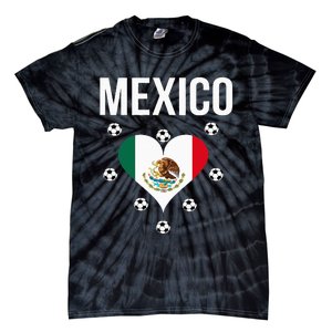 I Love Football Mexico Soccer Flag Ball Tie-Dye T-Shirt