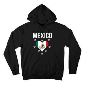 I Love Football Mexico Soccer Flag Ball Tall Hoodie