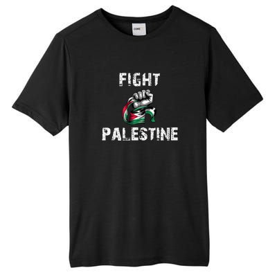 I Love Free Palestine Flag Save Gaza Tall Fusion ChromaSoft Performance T-Shirt