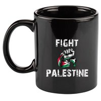 I Love Free Palestine Flag Save Gaza 11oz C Handle Ceramic Mug