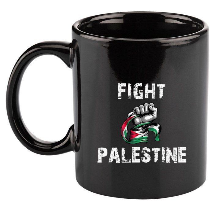 I Love Free Palestine Flag Save Gaza 11oz C Handle Ceramic Mug