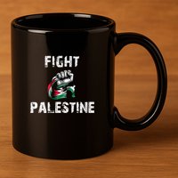 I Love Free Palestine Flag Save Gaza 11oz C Handle Ceramic Mug