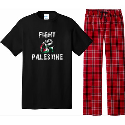 I Love Free Palestine Flag Save Gaza Pajama Set