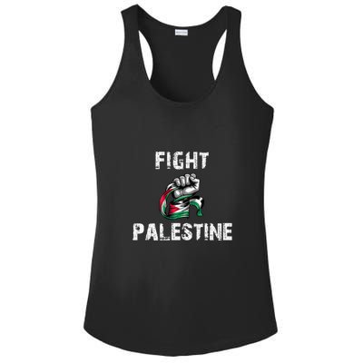 I Love Free Palestine Flag Save Gaza Ladies PosiCharge Competitor Racerback Tank