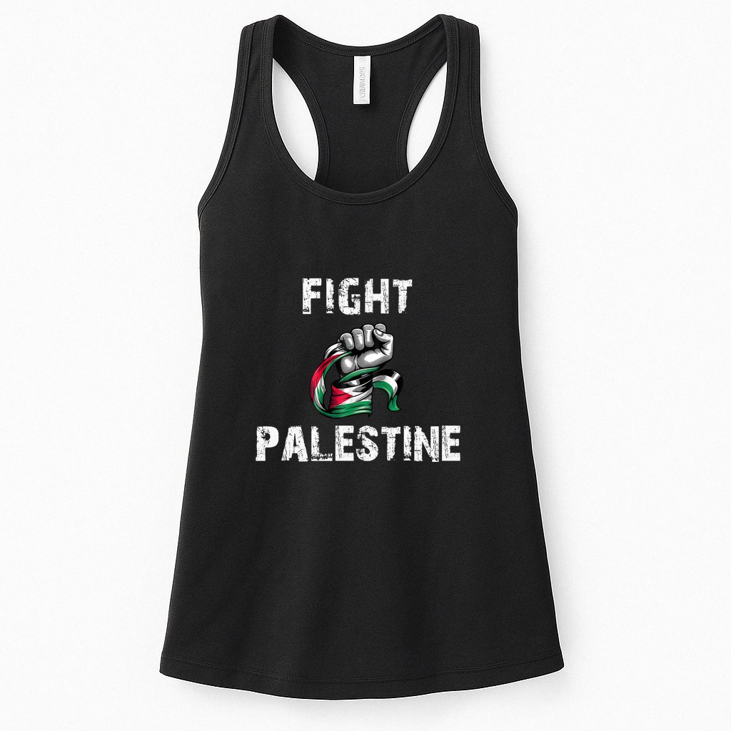 I Love Free Palestine Flag Save Gaza Womens Tank Top