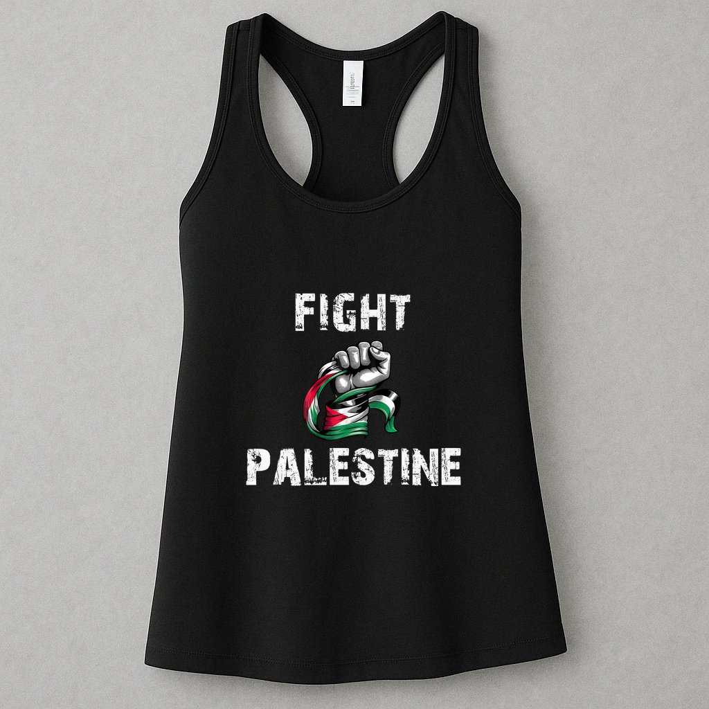 I Love Free Palestine Flag Save Gaza Womens Tank Top