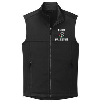 I Love Free Palestine Flag Save Gaza Collective Smooth Fleece Vest