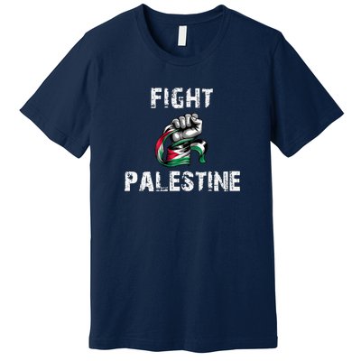 I Love Free Palestine Flag Save Gaza Premium T-Shirt