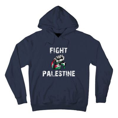 I Love Free Palestine Flag Save Gaza Tall Hoodie