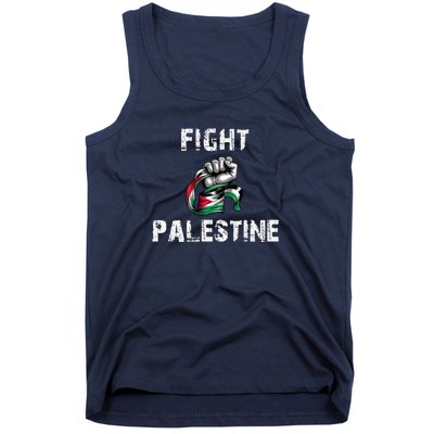 I Love Free Palestine Flag Save Gaza Tank Top