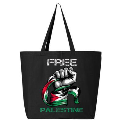 I Love Free Palestine Flag Save Gaza Strip Palestinian 25L Jumbo Tote