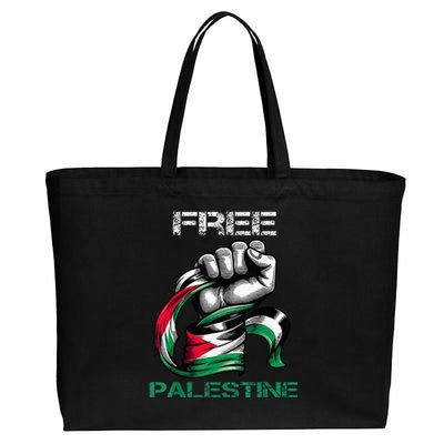 I Love Free Palestine Flag Save Gaza Strip Palestinian Cotton Canvas Jumbo Tote