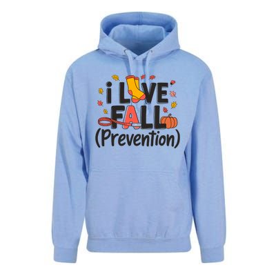 I Love Fall Prevention Nurse Retro Thanksgiving Autumn Unisex Surf Hoodie