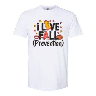 I Love Fall Prevention Nurse Retro Thanksgiving Autumn Softstyle CVC T-Shirt